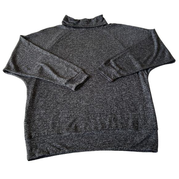 Roxy Top Women's Turtleneck Long Sleeve Pullover Gray Stretchy Size S - Picture 2 of 9